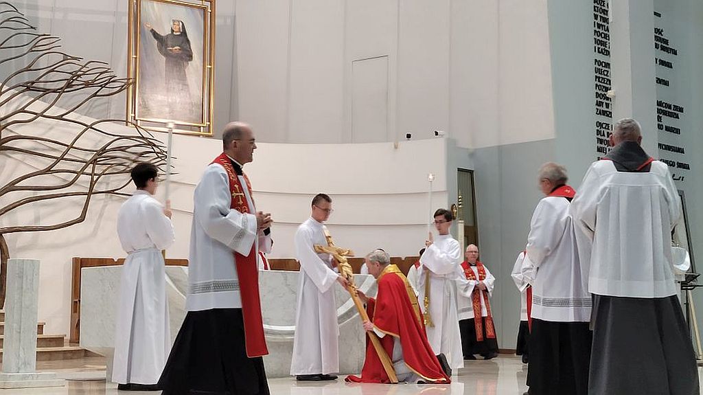 Wielki Piątek, Sanktuarium Bożego Miłosierdzia, Kraków-Łagiewniki, 18 kwietnia 2025